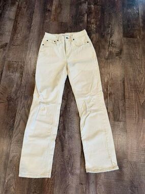 eunina Cream Straight Leg Women's Jeans